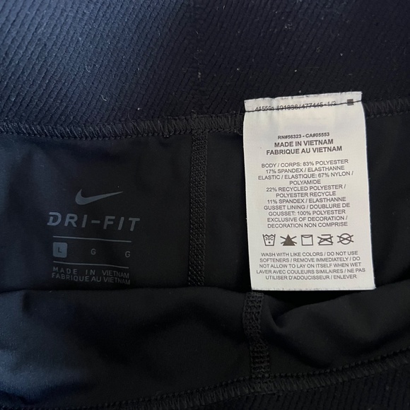 NIKE Pro Women's Shorts 3", SET OF 2, Black and Grey, Size L - Picture 9 of 10